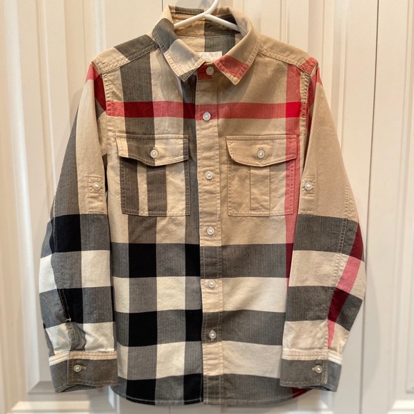 Burberry Other - Burberry Size 8 Boys Check Print Woven Shirt